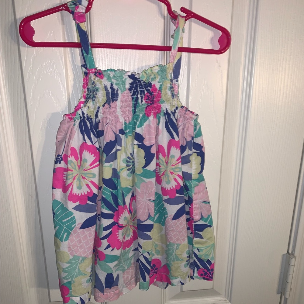 Girls Carters Colorful Flower Top Size 5t